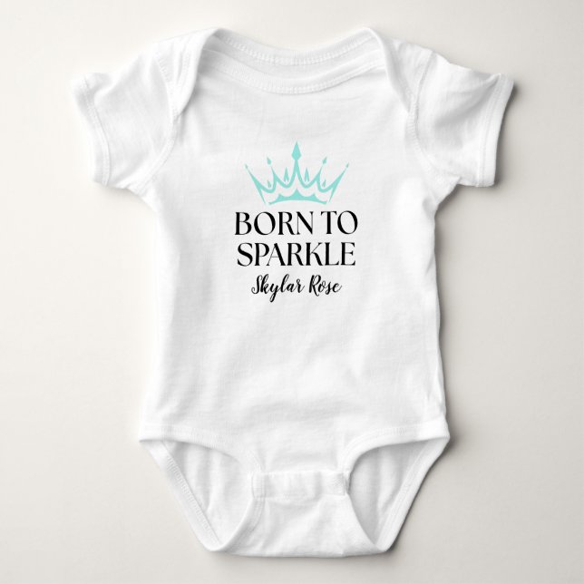 Elegant Baby & Co Black Teal Baby Shower T Shirt (Framsida)