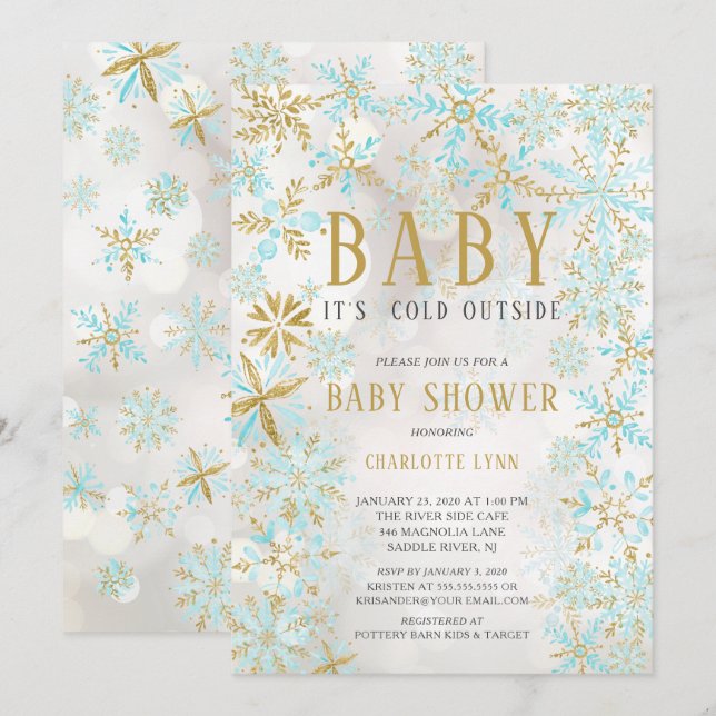 Elegant Baby Det är Kallet utanför Boys Baby Showe Inbjudningar (Fram/baksida)