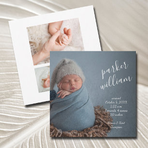 Elegant Baby födelsemeddelande