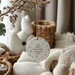 elegant baby, första jultomten baby julgransprydnad keramik<br><div class="desc">Baby första julutformning helgdag. Hand plockade julgran mönster med plats för spädbarn namn,  år och fotografi och andra detaljer på baksidan av en samling.</div>