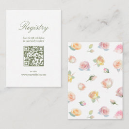 Elegant Baby in Bloom Barnamössa Presentregister Tilläggskort