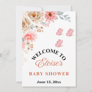 Elegant Baby Shower Inbjudan