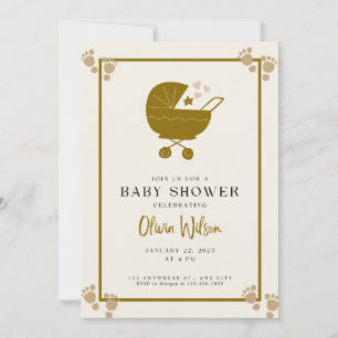 Elegant Baby Shower Inbjudan