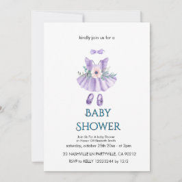 Elegant Baby Shower-inbjudan Inbjudningar