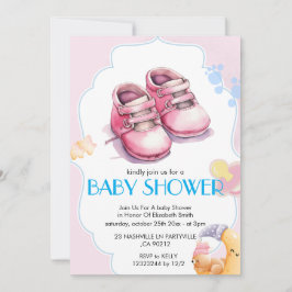 Elegant Baby Shower-inbjudan Inbjudningar