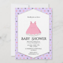 Elegant Baby Shower-inbjudan