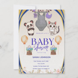 Elegant Baby Shower Invitation | Modern Minimalist Inbjudningar
