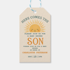 Elegant Baby Shower Invitation with Family Name  Presentetikett