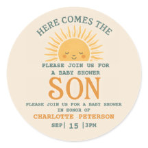 Elegant Baby Shower Invitation with Family Name 