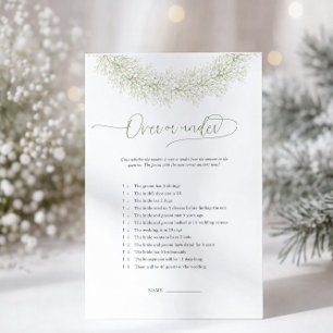 Elegant Baby's Breath Över- eller Under-spelet Fol Flygblad