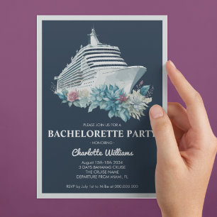 Elegant Bachelorette Party Cruise Frakt Inbjudningar