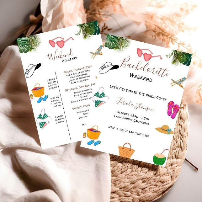 Elegant Bachelorette Party & helg ambulans Inbjudningar (Skapare uppladdad)