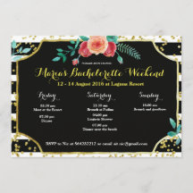 Elegant Bachelorette Party Intervju Inbjudan