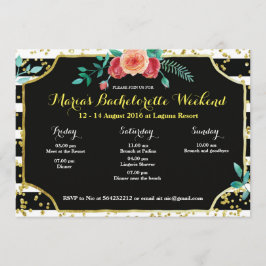 Elegant Bachelorette Party Intervju Inbjudan