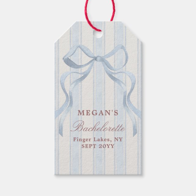 Elegant Båge Personlig Sällskapsdamfest Presentetikett (Framsidan)