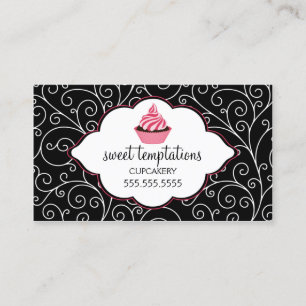 Elegant bagerimuffin visitkort