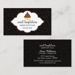 Elegant bagerimuffin visitkort