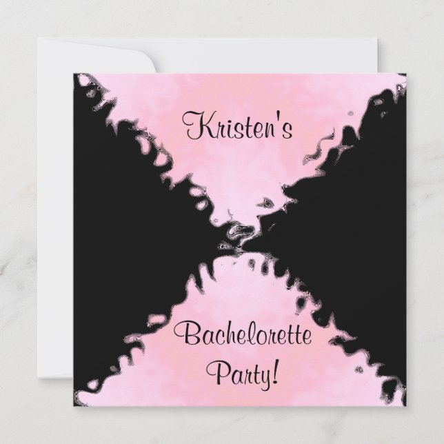 ELEGANT BAHELORETTE PARTY INVITATIONS INBJUDNINGAR (Framsida)