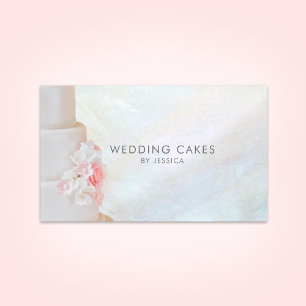 Elegant Baker Bröllop Cake Visitkort
