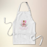 Elegant Bakeriredskap med rosa logotyp Förkläde<br><div class="desc">Skaka i stil med den här charmerande Bakery Utensils med Rosa Bow personlig Vuxen Apron! Den här plattan har en elegant som är utformad för bageriutrustning med en delikat rosa-butik och är perfekt för professionell bagare, hemköksmästare eller någon som kärlek skapar i köket. Anpassa den med ditt namn eller din...</div>