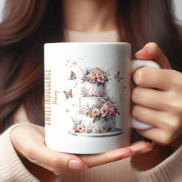 Elegant Bakery Cake-marknadsföring Kaffemugg