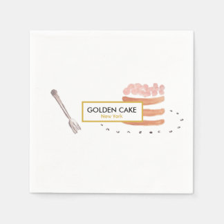 Elegant bakverk/bakverk/kaféblöjor pappersservett