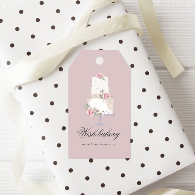 Elegant - bakverk i tre skikt presentetikett (Skapare uppladdad)