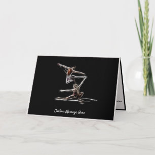 Elegant balett Abstrakt dansare brevkort Kort