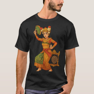 Elegant Bali Dancer - Bäran för indonesiskt kultur T Shirt