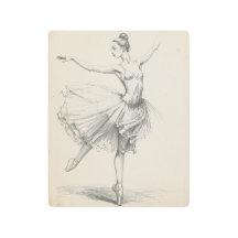 Elegant Ballerina Metalltryck
