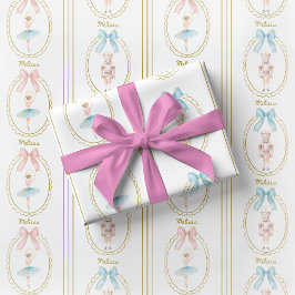 Elegant Ballerina Nutcracker Wrapping Paper Presentpapper
