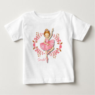 Elegant ballerina rödhårig t-shirt