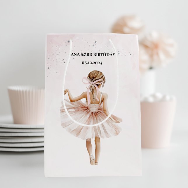Elegant Ballerina Rosa Birthday (Skapare uppladdad)