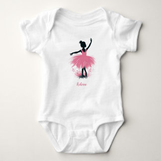 Elegant ballerina siluett balett t shirt