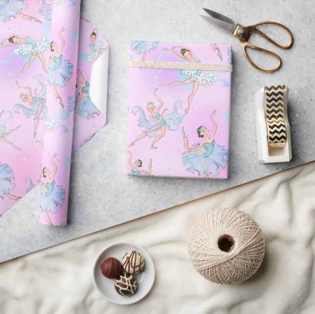 Elegant Ballerinor Presentpapper (Hantverk)