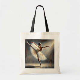 Elegant Ballet Dancer Arabesque Pose Tygkasse