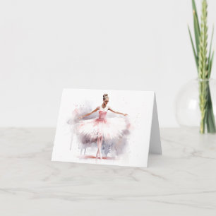 Elegant Ballet Dancer BLANK Kort