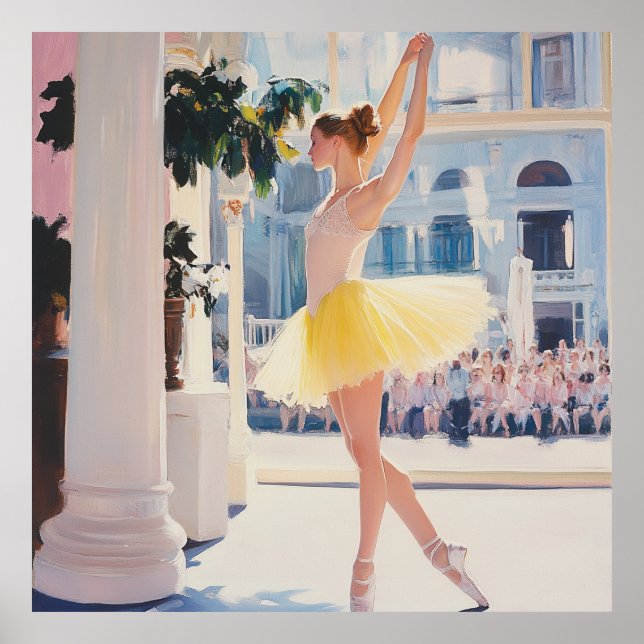 Elegant Ballet Moment Poster (Framsidan)