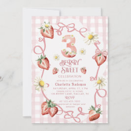 Elegant: Bandkort för jordgubbsjordgubben biFlat H Julkort