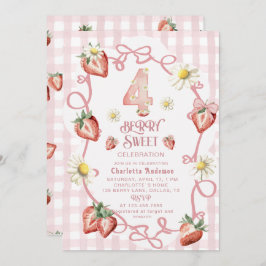 Elegant: Bandkort för jordgubbsjordgubben biFlat H Julkort