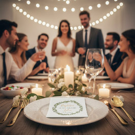 Elegant Baptism Napkins - Utformning av utandnings Pappersservett