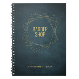 Elegant barber-butikens flotta guld elegant anteckningsbok