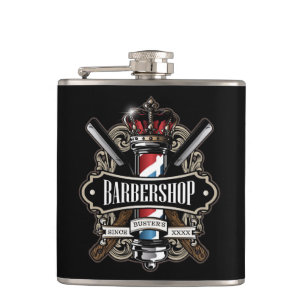 Elegant Barbershop Logotyp Fickplunta