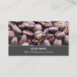 Elegant barista-kaffebönor älskare visitkort