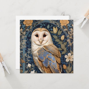 Elegant Barn Uggla William Morris Inspired Blommig
