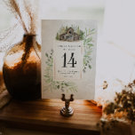 Elegant Barn | Vattenfärgskort för Bordsnummer<br><div class="desc">Det här bord-kortet i bröllop har vattenfärgsgrej och liten rustik lada. Elegant och charm den här designen är perfekt för alla händelser. Dessa utformningar kan vara personlig för ditt särskilda tillfälle och skulle vara perfekt för bröllop, möhippa, förlovningsfest, födelsedagsfest och många fler särskilda tillfällen. Lägg till anpassningsbarnas ordalydelse till den...</div>