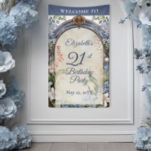 Elegant Baroque Blommigt Arch 21:a födelsedagen Pa