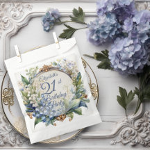 Elegant Baroque Blommigt Ram 21:a födelsedagen Par