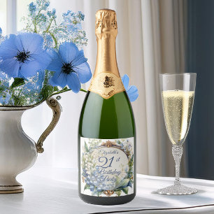 Elegant Baroque Blommigt Ram 21:a födelsedagen Par