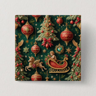 Elegant Baroque-julknappen Knapp